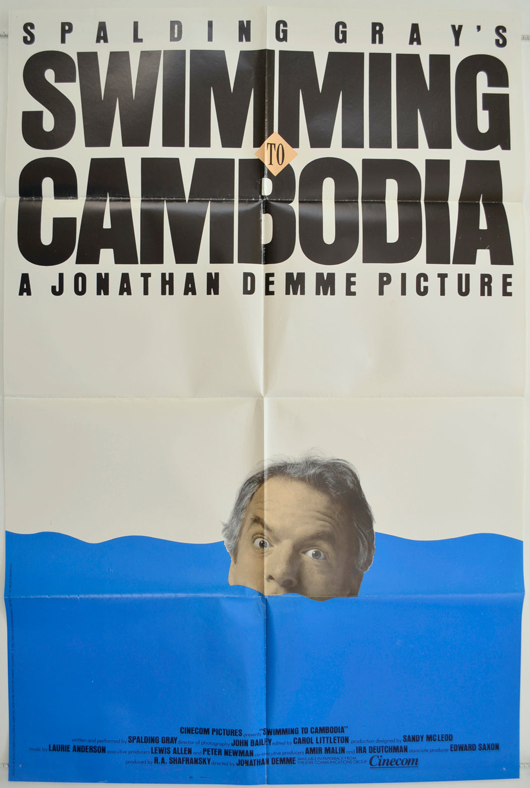 Swimming To Cambodia   Original One Sheet Poster - Film Poster - Movie Poster 