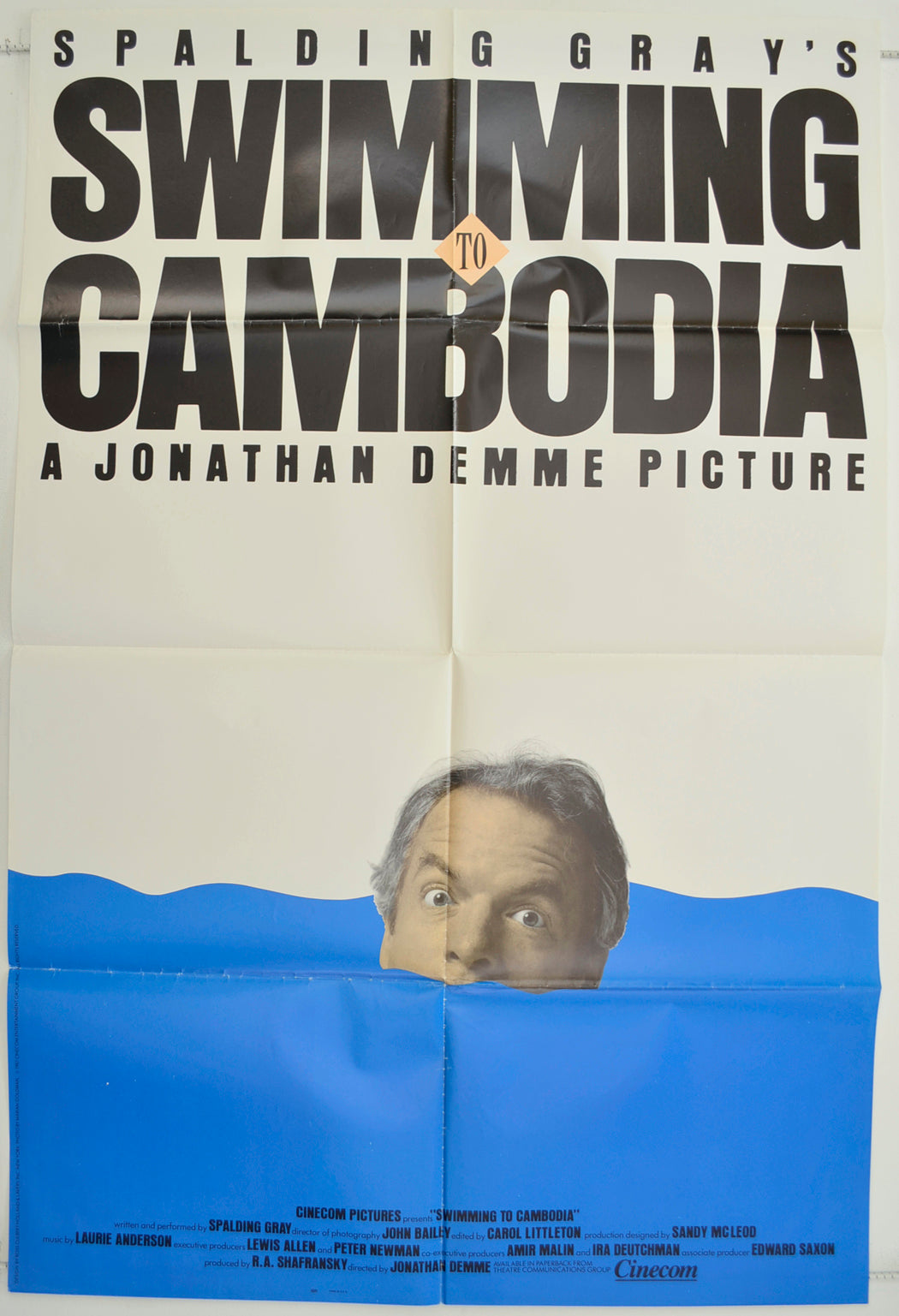 Swimming To Cambodia   Original One Sheet Poster - Film Poster - Movie Poster 