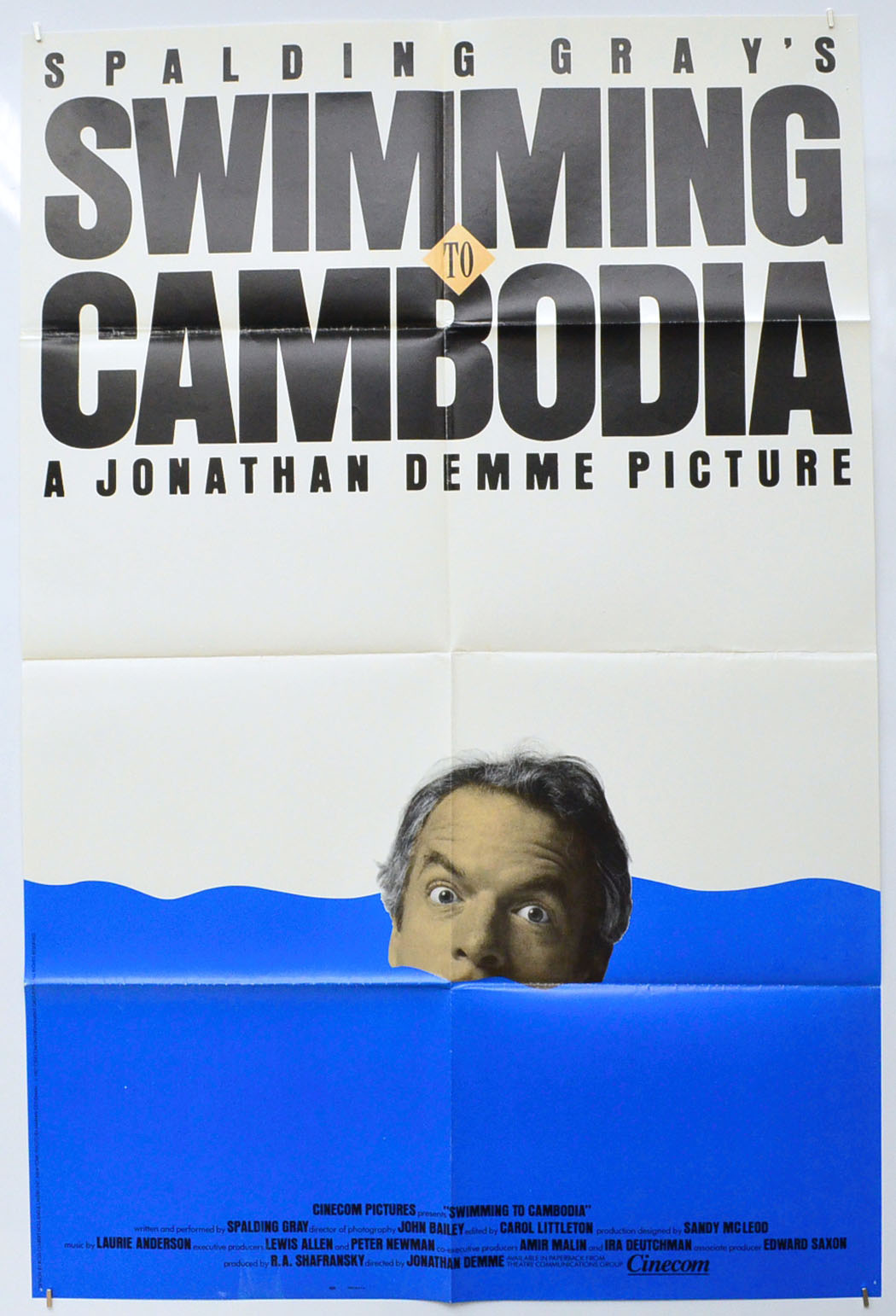 Swimming To Cambodia Original One Sheet Poster - Film Poster - Movie Poster