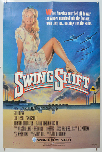 Swing Shift  Original Video Poster - Film Poster - Movie Poster 