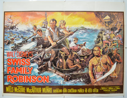 Swiss Family Robinson Original Quad Poster - Film Poster - Movie Poster