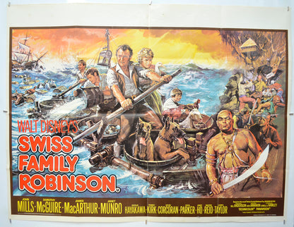 Swiss Family Robinson Original Quad Poster - Film Poster - Movie Poster