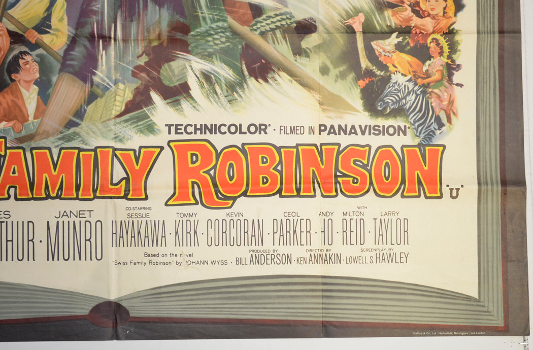 SWISS FAMILY ROBINSON (Bottom Right) Cinema Quad Movie Poster 