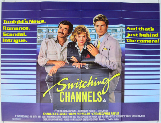 Switching Channels  Original British Quad Poster - Film Poster - Movie Poster 