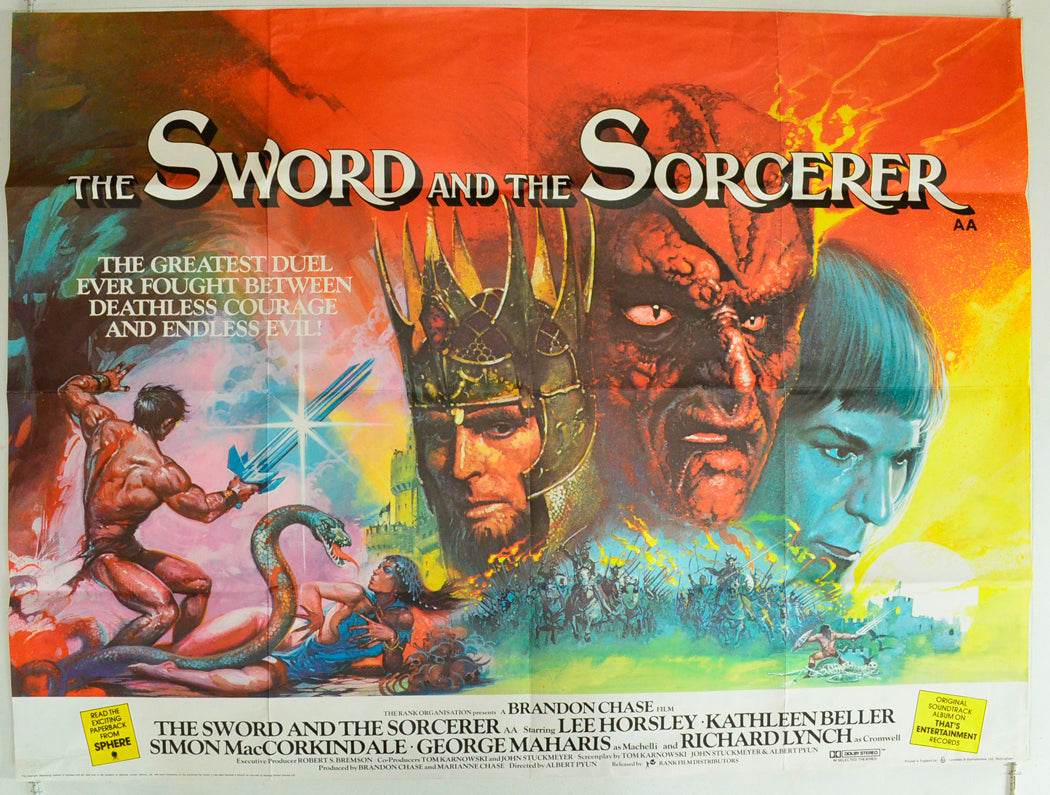 The Sword And The Sorcerer Original British Quad Poster - Film Poster - Movie Poster 