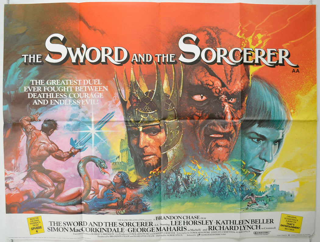 The Sword And The Sorcerer   Original Quad Poster - Film Poster - Movie Poster 