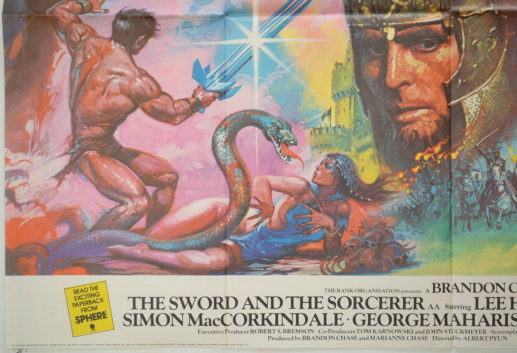 THE SWORD AND THE SORCERER (Bottom Left) Cinema Quad Movie Poster 