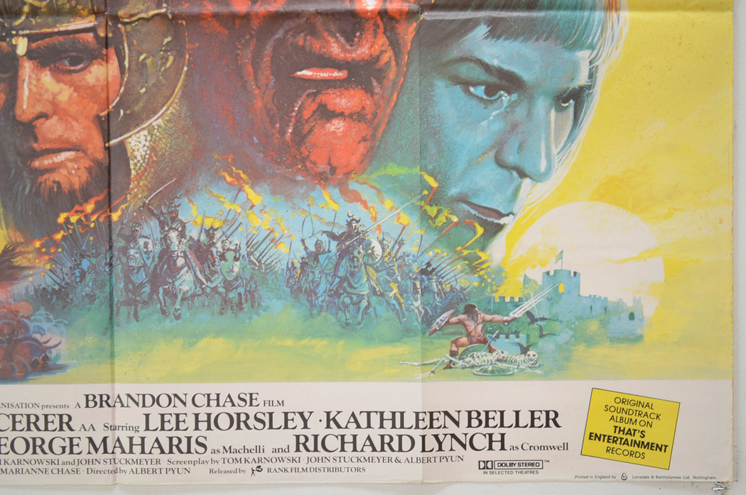 THE SWORD AND THE SORCERER (Bottom Right) Cinema Quad Movie Poster 