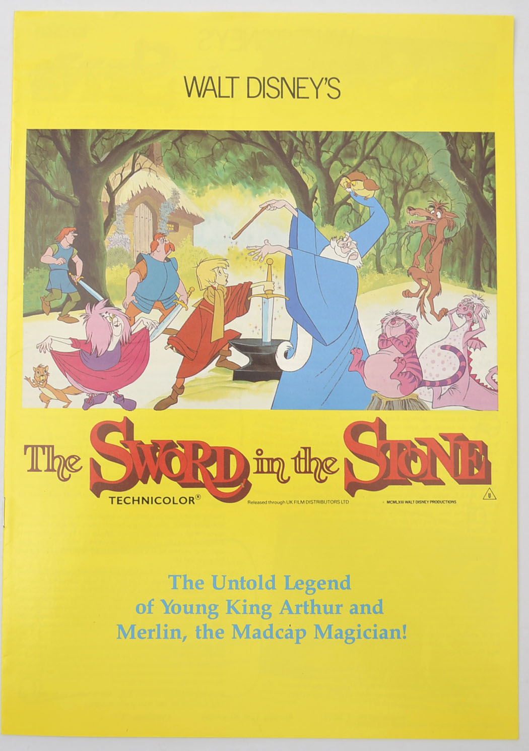 The Sword In The Stone Original 8 page Cinema Exhibitors Campaign Press Book (UK)