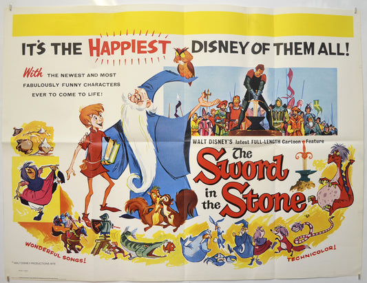 The Sword In The Stone (1976 re-release poster)  Original Quad Poster - Film Poster - Movie Poster