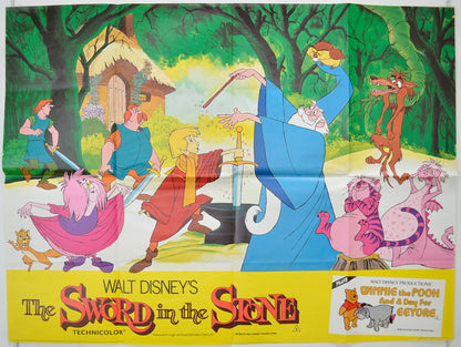 The Sword In The Stone  (1983 re-release poster)  Original Quad Poster - Film Poster - Movie Poster 