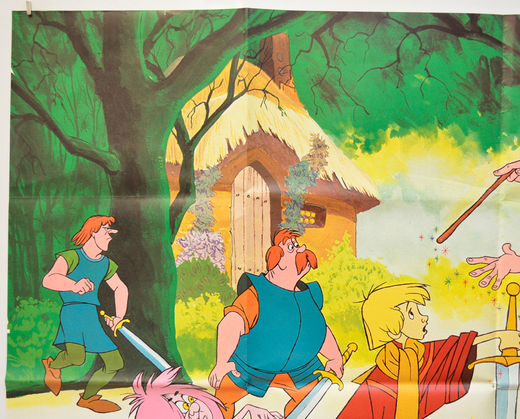 THE SWORD IN THE STONE (Top Left) Cinema Quad Movie Poster 