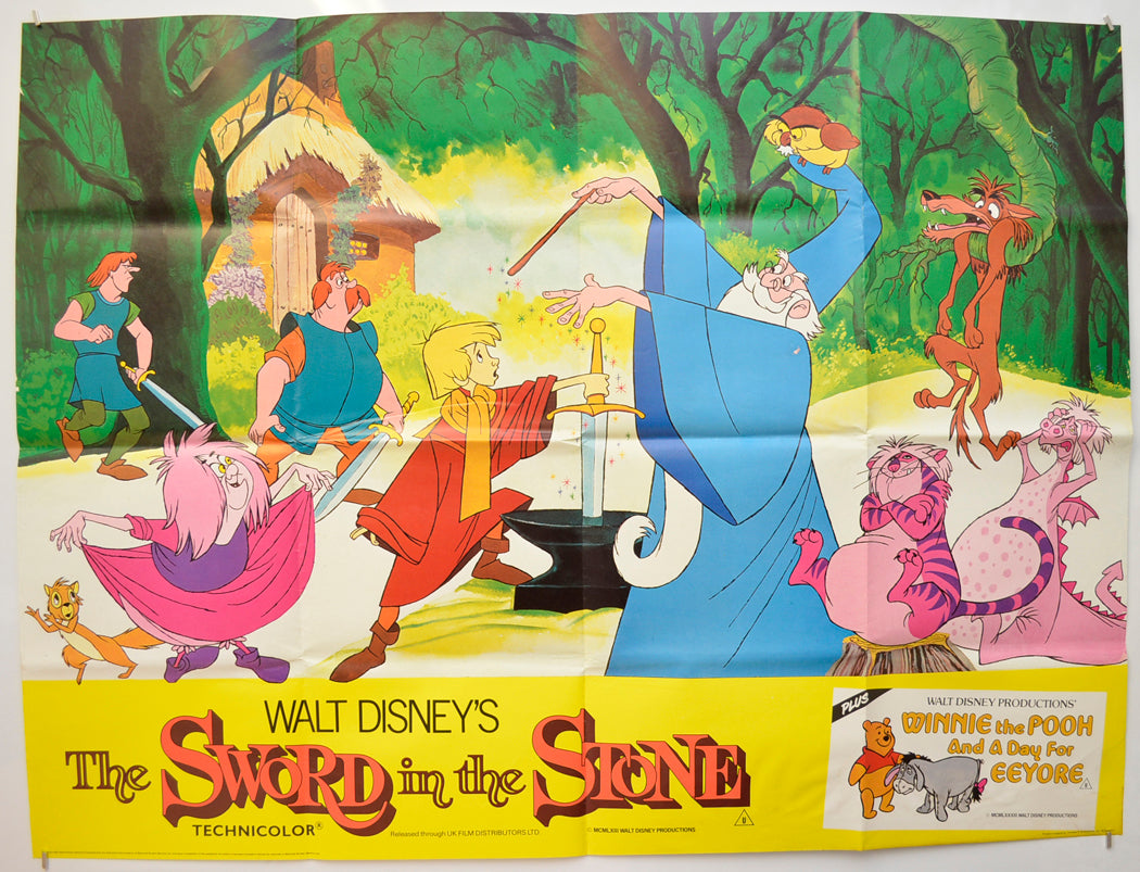 The Sword In The Stone (1983 re-release poster)  Original Quad Poster - Film Poster - Movie Poster