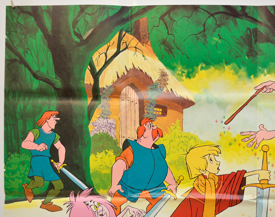 THE SWORD IN THE STONE (Top Left) Cinema Quad Movie Poster 