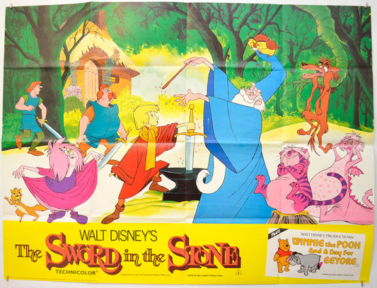 The Sword In The Stone (1983 re-release poster)  Original Quad Poster - Film Poster - Movie Poster