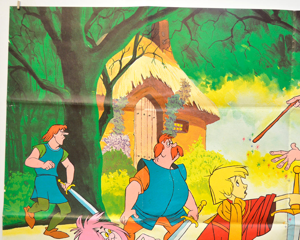 THE SWORD IN THE STONE (Top Left) Cinema Quad Movie Poster 