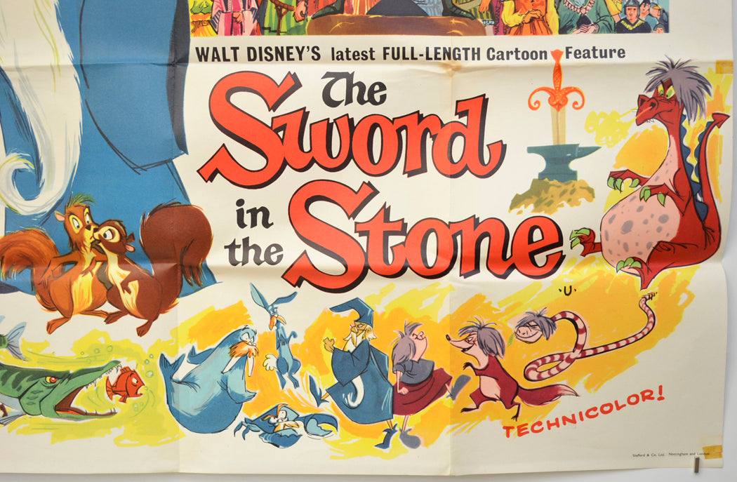 THE SWORD IN THE STONE (Bottom Right) Cinema Quad Movie Poster 