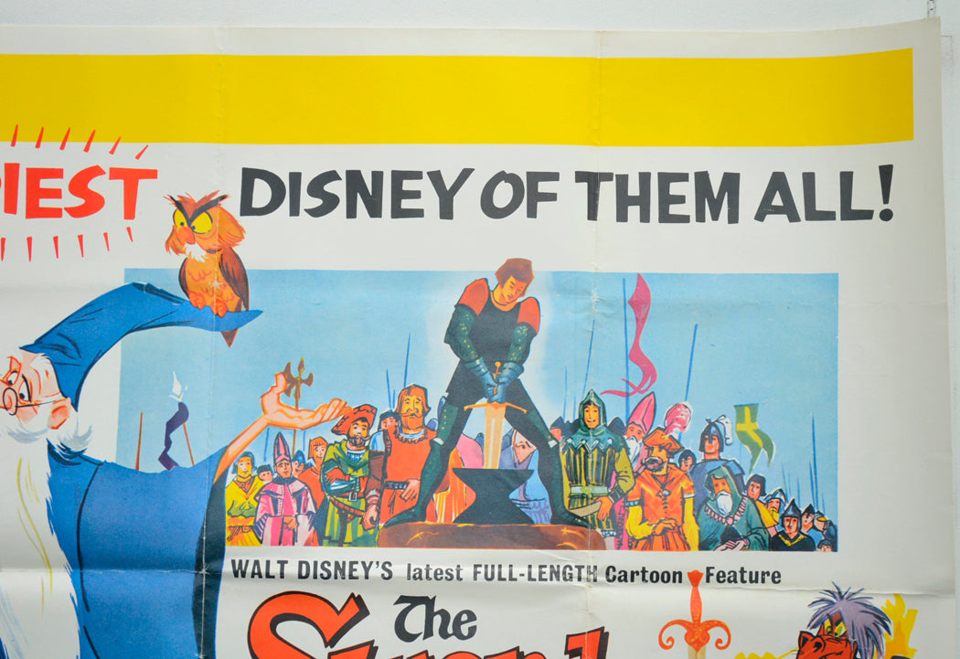 THE SWORD IN THE STONE (Top Right) Cinema Quad Movie Poster 