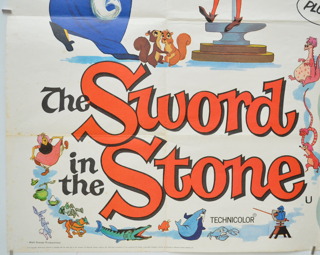 SWORD IN THE STONE / THE INCREDIBLE JOURNEY (Bottom Left) Cinema Quad Movie Poster 