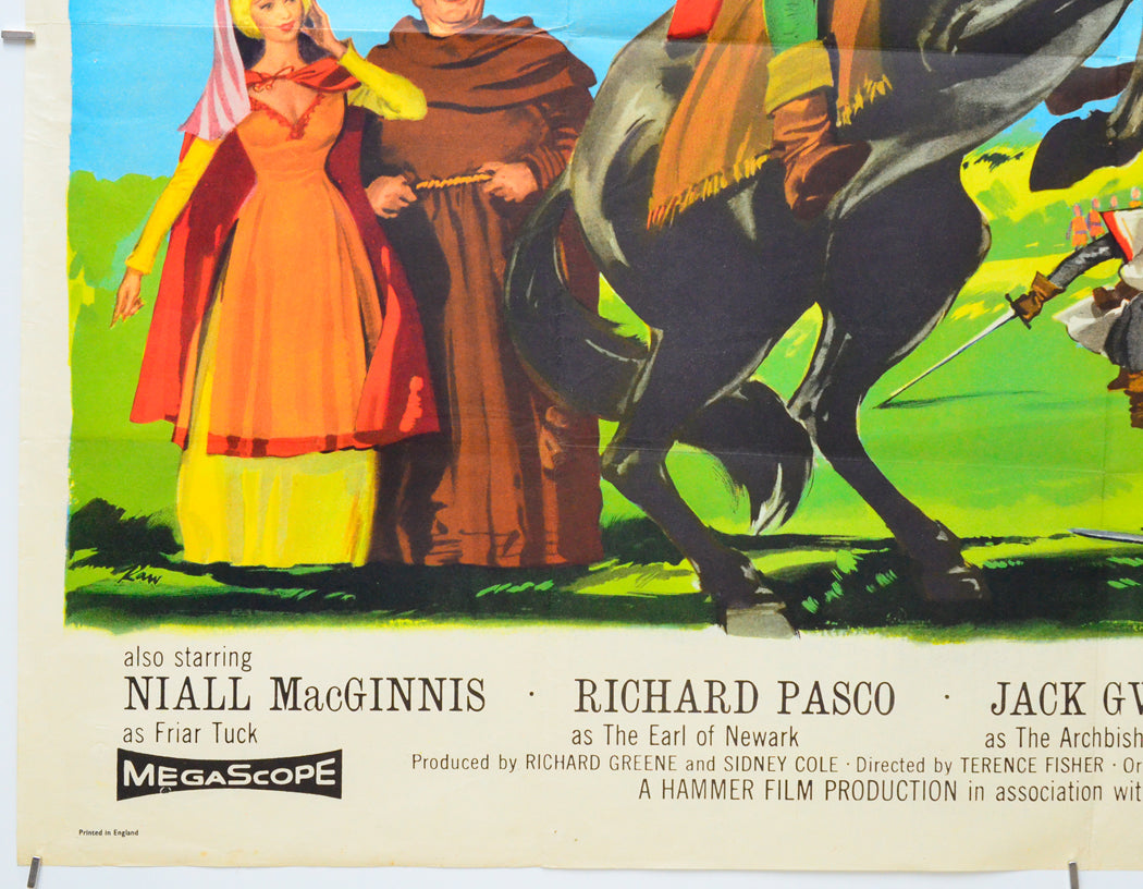 Sword Of Sherwood Forest (Bottom Left) Cinema Quad Movie Poster 