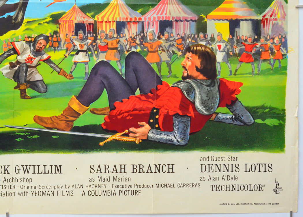 Sword Of Sherwood Forest (Bottom Right) Cinema Quad Movie Poster 