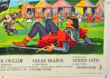 Sword Of Sherwood Forest (Bottom Right) Cinema Quad Movie Poster 