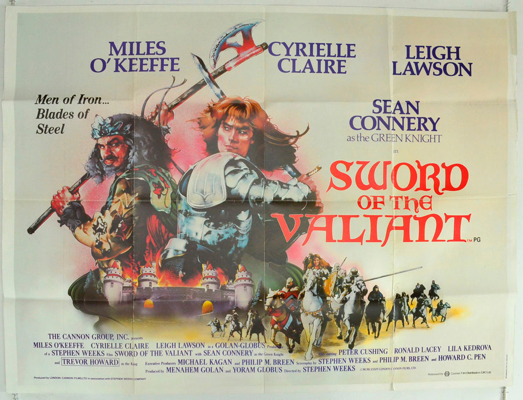 Sword Of The Valiant Original British Quad Poster - Film Poster - Movie Poster 