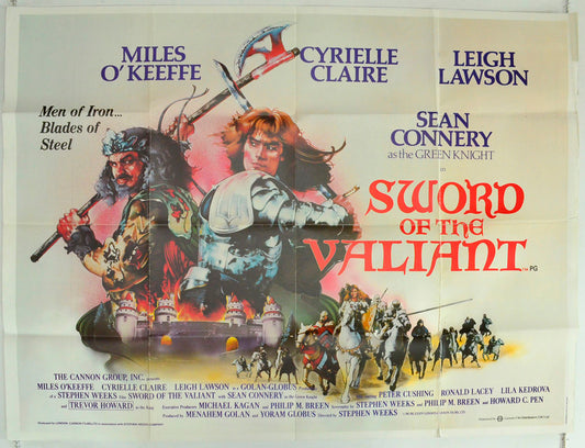 Sword Of The Valiant Original British Quad Poster - Film Poster - Movie Poster 