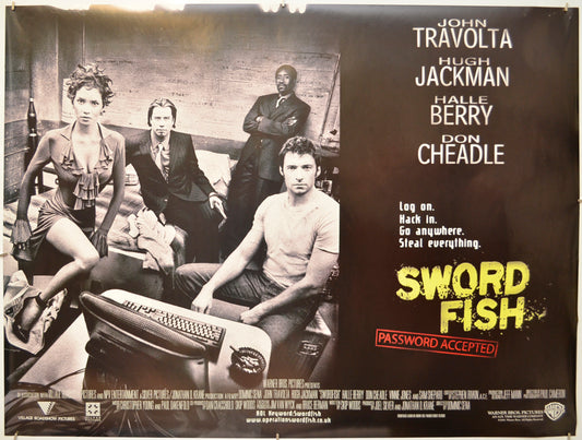 Swordfish Original Quad Poster - Film Poster - Movie Poster