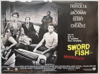 Swordfish - Original Quad Poster - Film Poster - Movie Poster