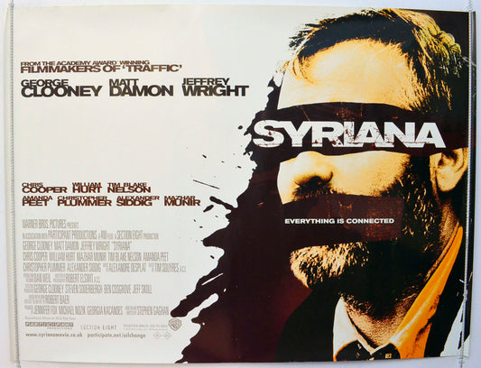 Syriana Original British Quad Poster - Film Poster - Movie Poster 