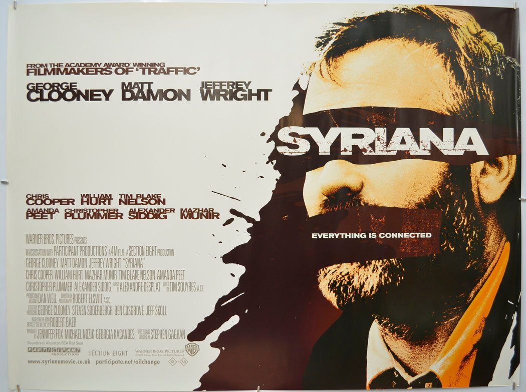 Syriana Original Quad Poster - Film Poster - Movie Poster