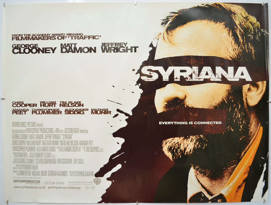 Syriana - Original Quad Poster - Film Poster - Movie Poster