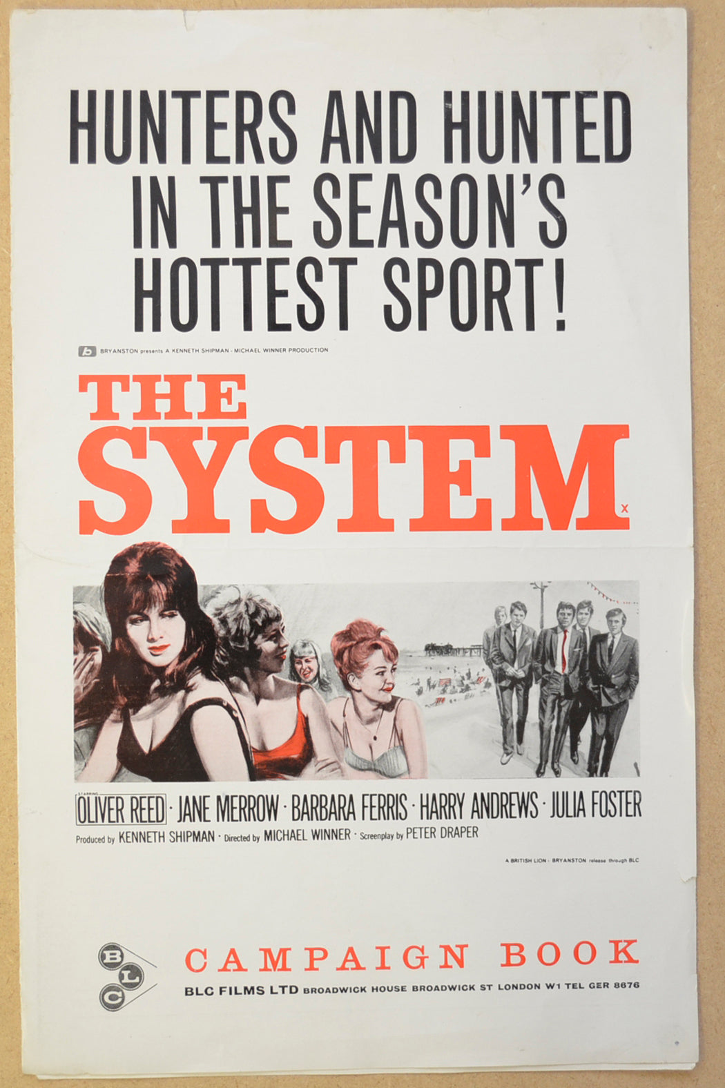 The System (a.k.a. The Girl-Getters) Original 6 Page Cinema Exhibitors Campaign Press Book (UK)