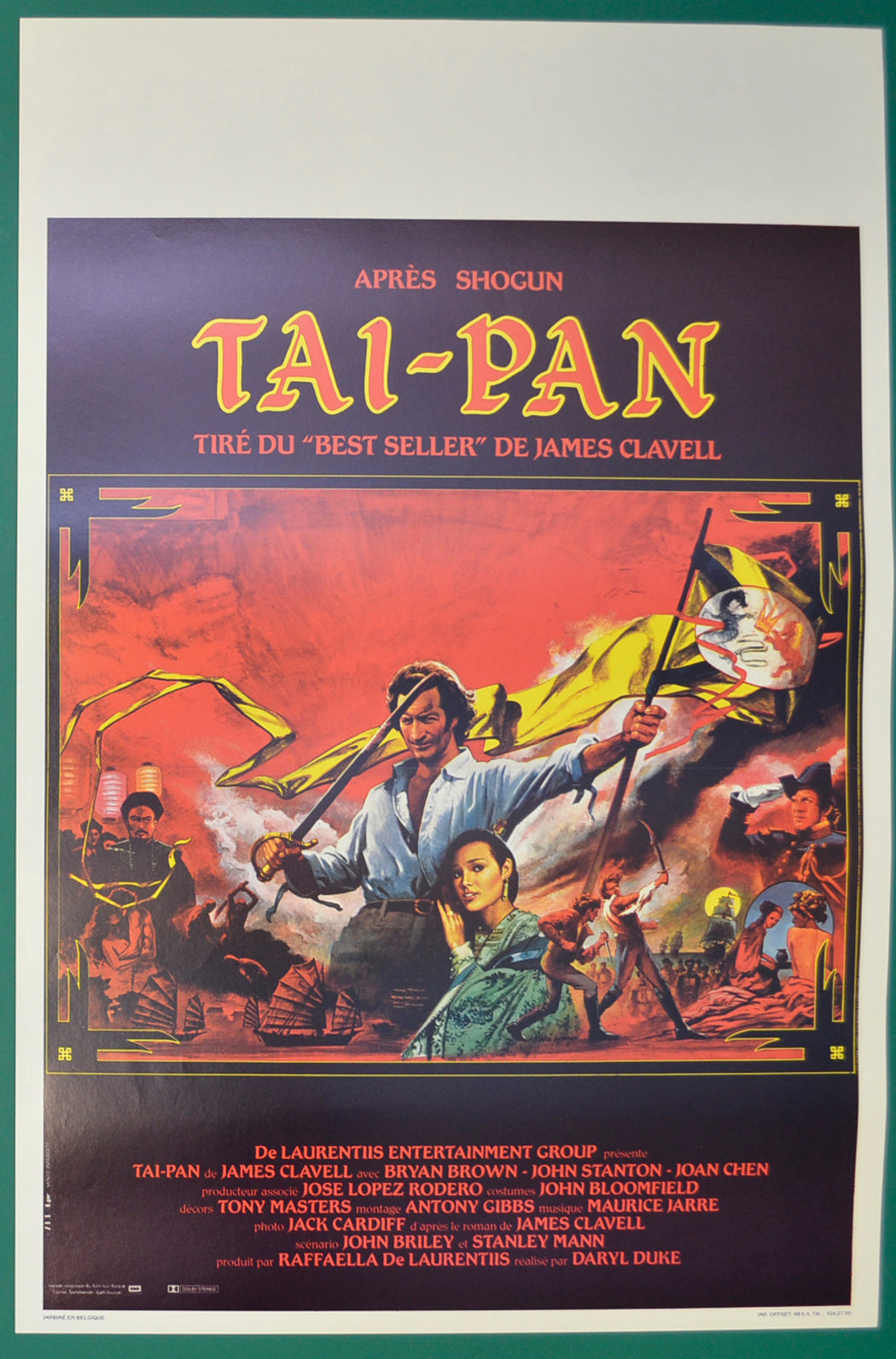 Tai-Pan Original Belgian Poster - Film Poster - Movie Poster  