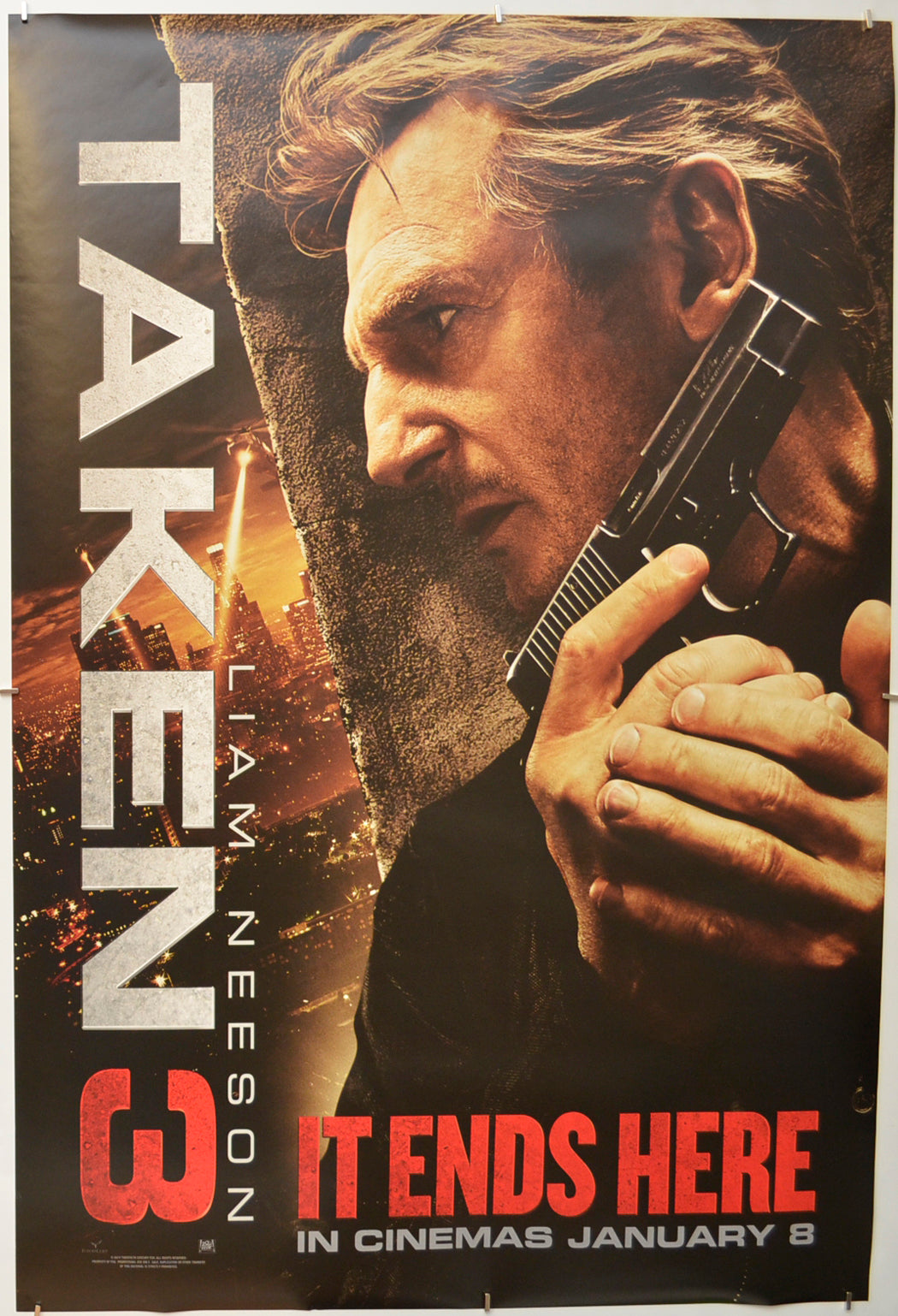 Taken 3  (International One-Sheet)   Original One Sheet Poster - Film Poster - Movie Poster