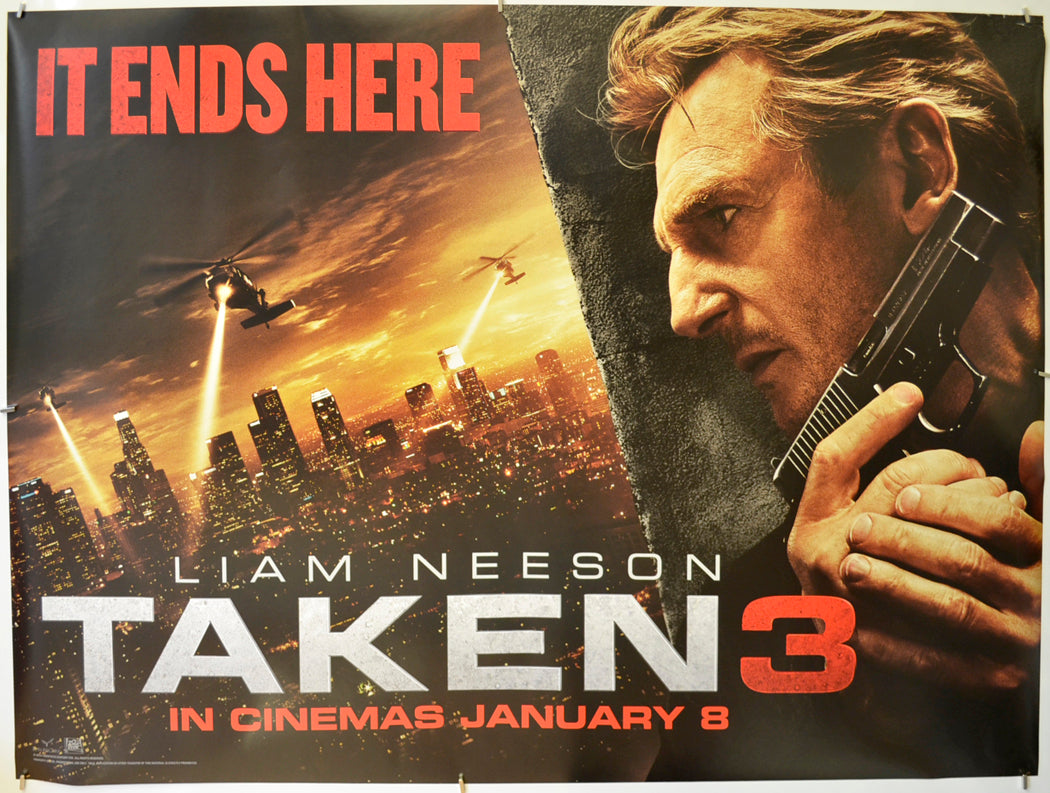 Taken 3  (Teaser / Advance Version)   Original Quad Poster - Film Poster - Movie Poster