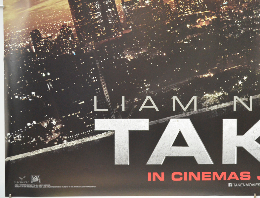 TAKEN 3 (Bottom Left) Cinema Quad Movie Poster 