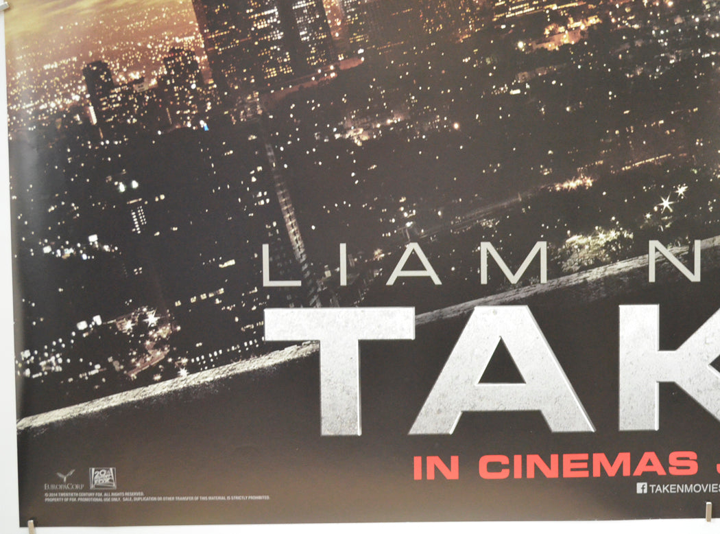 TAKEN 3 (Bottom Left) Cinema Quad Movie Poster 