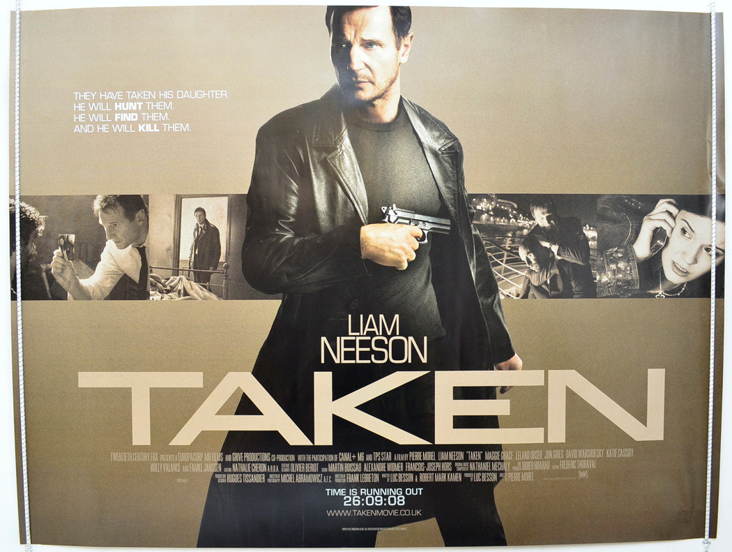 Taken Original Quad Poster - Film Poster - Movie Poster  