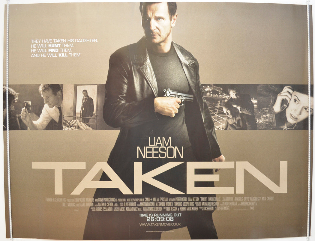 Taken  Original Quad Poster - Film Poster - Movie Poster 