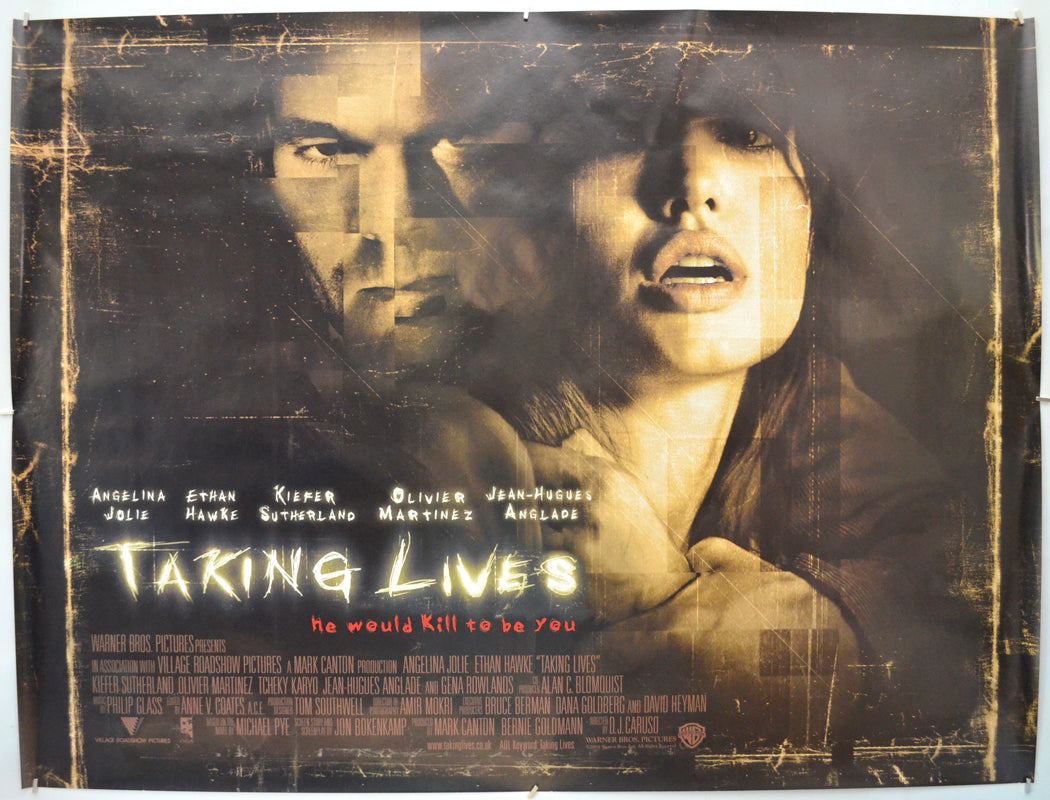 Taking Lives Original Quad Poster - Film Poster - Movie Poster