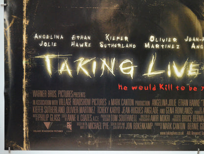 TAKING LIVES (Bottom Left) Cinema Quad Movie Poster 