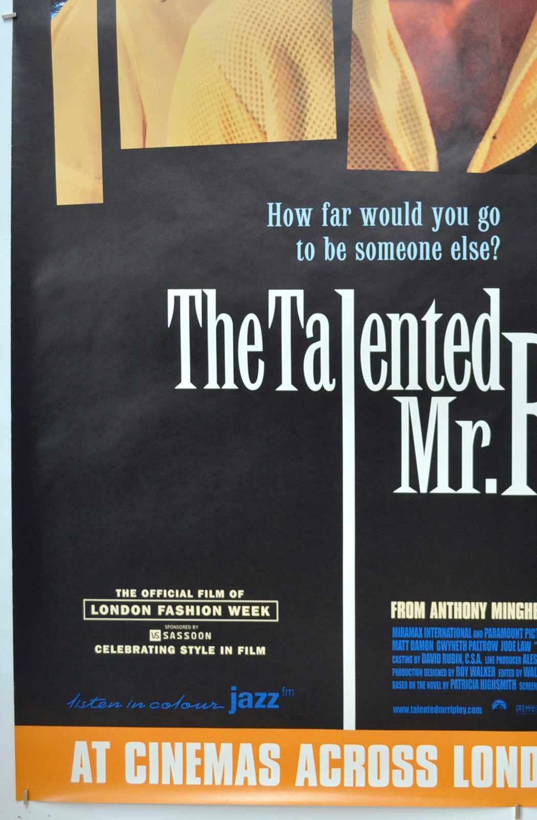 THE TALENTED MR. RIPLEY (Bottom Left) Cinema 4-sheet Movie Poster 