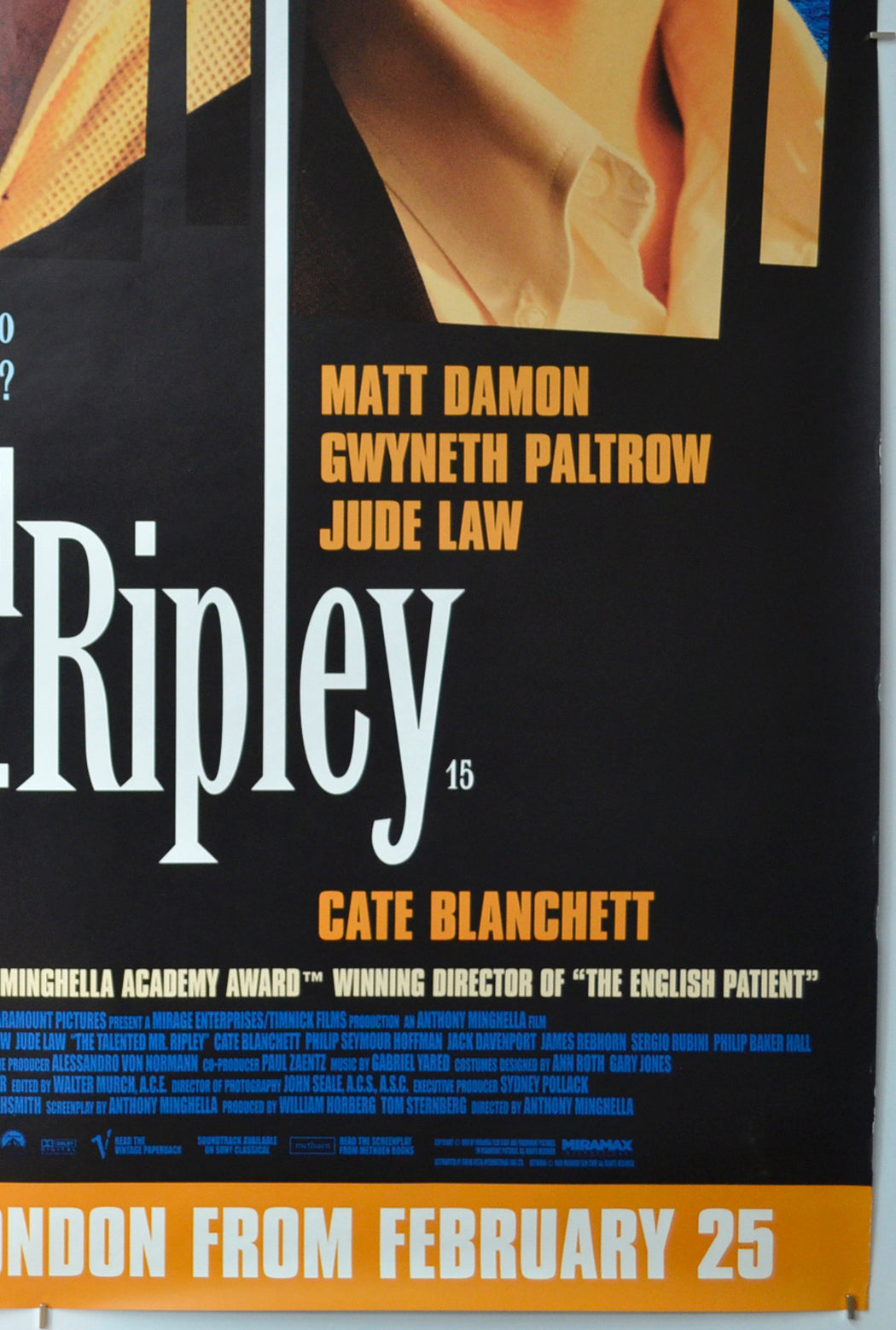 THE TALENTED MR. RIPLEY (Bottom Right) Cinema 4-sheet Movie Poster 