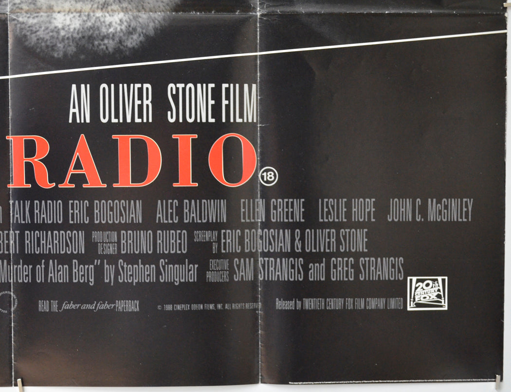 TALK RADIO (Bottom Right) Cinema Quad Movie Poster 