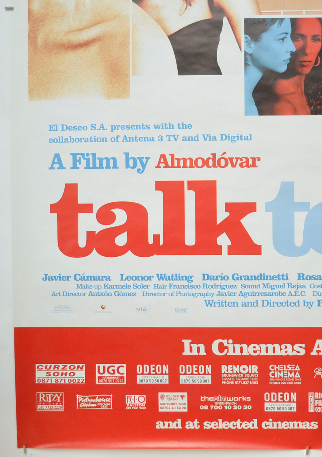 TALK TO HER (Bottom Left) Cinema 4-sheet Movie Poster 