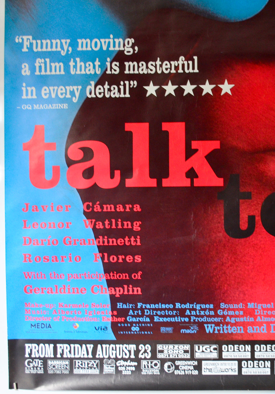 TALK TO HER (Bottom Left) Cinema 4 Sheet Movie Poster 