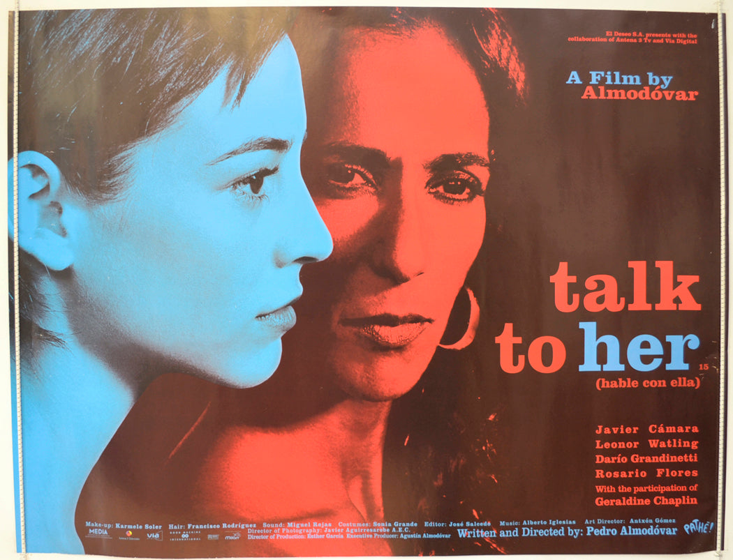 Talk To Her  (a.k.a. Hable Con Ella)   Original Quad Poster - Film Poster - Movie Poster  