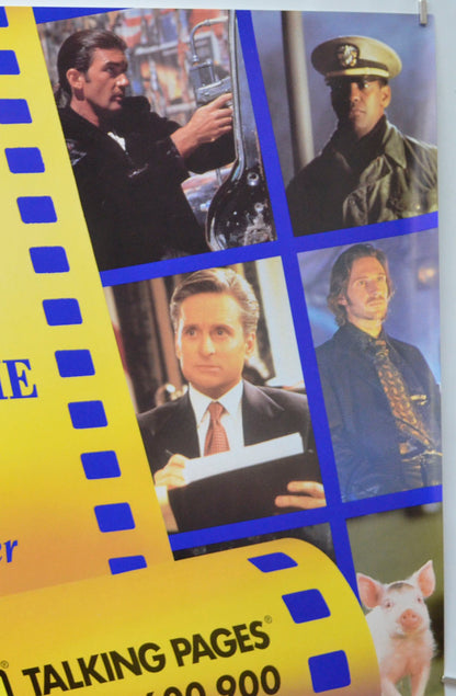 TALKING PAGES 1995 ADVERTISING POSTER (Top Right) Cinema Double Crown Movie Poster 